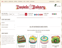 Tablet Screenshot of danielsbakery.com
